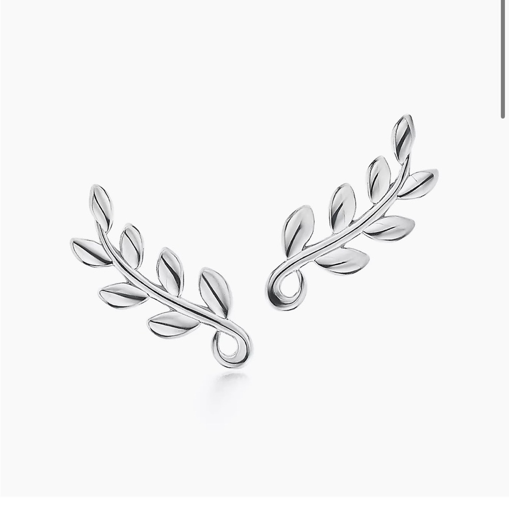 Tiffany & Co Olive Leaf Climber Earrings